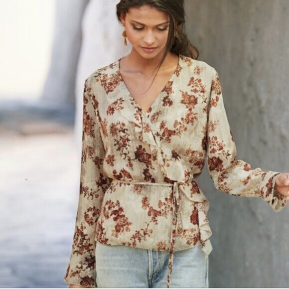 Peruvian Connection | Gemma Wrap Blouse - Picture 1 of 8